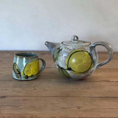 teapot – lemon and leaf